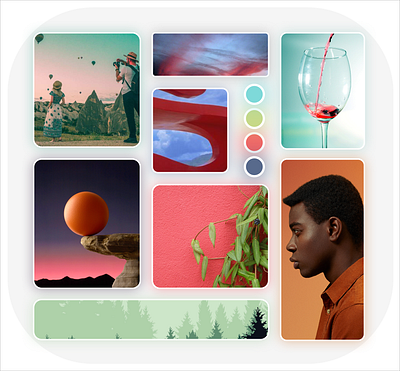 Divergent Moodboards app art direction brand branding design minimal mood moodboard style ui