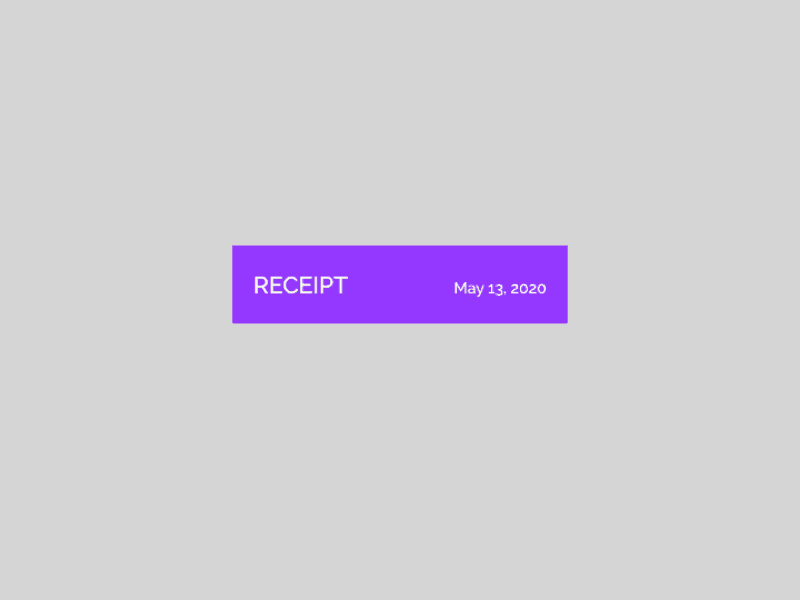 Daily UI 017 | Email Receipt dailyui dailyui017