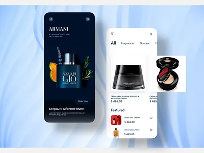 Armani App Concept app app design application behance branding creative design designer dribble freelancer graphic graphicdesign illustration product design ui uidesign uiux ux uxui