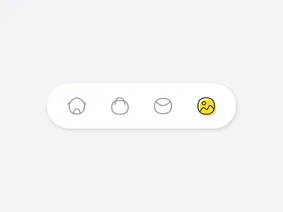 Tab bar animation animation app cute design icon illustration kids ui yellow