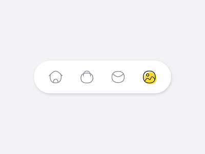 Tab bar animation animation app cute design icon illustration kids ui yellow