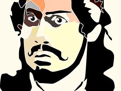 Rabindranath Tagore graphics illustration inkscape