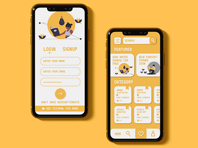 Linear Go Ui app black classy clean design graphic graphicdesigner grid illustration logo minimal royal ui userflow ux web wireframe yellow