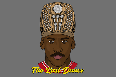 The Last Dance - The Final Act 23 america basketball bulls champions chicago design illustration isolation jordan king mj nba pandemic pippen quarantine rings sticker the last dance vector