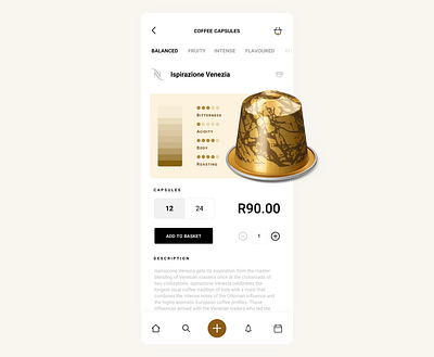 Nespresso App Concept app coffee design nespresso ui