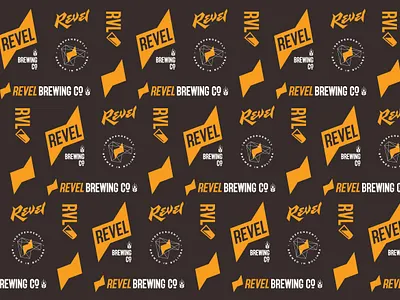 Revel Brewing Co beer beer label brewery craft beer lettering logo mark