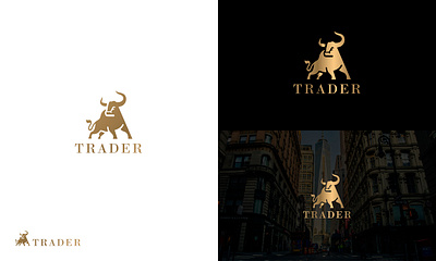 TRADER brand branding design flat logo logo design logo logo design minimal