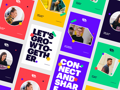 .comparte | Brand Identity app brand branding grow idenity logo mark modern network network logo pattern poster poster design publicity share students app