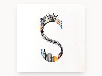 36 Days of Type: S 36daysoftype handdrawn illustration sketch typogaphy visual art