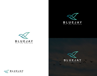 BLUEJAY brand branding design flat logo logo design logo logo design minimal