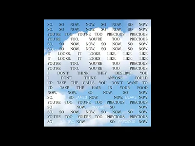 Music cover 150520 album cover artwork artwork cover cd artwork cd cover editorial grid james blake layout music music design paper photography print sky song type typography