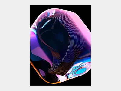 3D Abstract Poster 3d 3d art 3d poster abstract abstract art abstraction colour colourful colours dimension fluid poster poster art syntetic