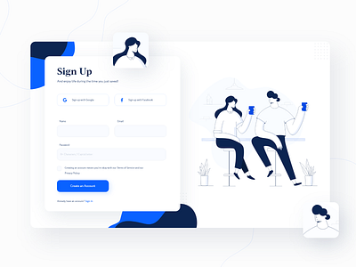 Sign Up Form daily design illustration sign up sign up form signup web web app design