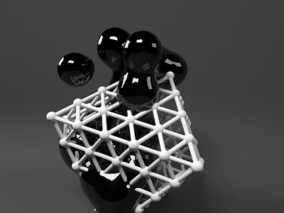 Abstract Black@White 3d art abstract design animation blender3d c4d c4dfordesigners modeling octanerender rendering
