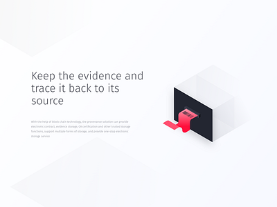 Keep the evidence and trace it back to its source background blockchain illustration vector