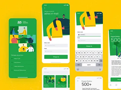 ZUS | Redesign Concpect | Mobile Animation 500 plus animation dashboard insurance insurance app login mobile panel poland redesign retro ubezpieczenia urząd zus