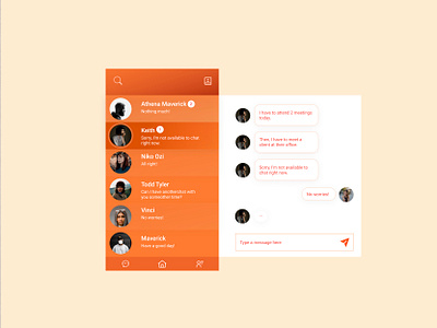 DailyUI 013. Direct Messaging app athpol dailyui dailyui013 dailyuichallenge direct messaging director messaging app msg ui