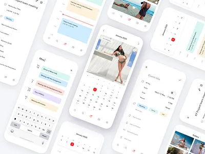 Kingfisher Calendar Mobile App android app calendar calendar ui clean design ios layout minimal mobile app mobile app design mobile application simple ui ux wireframe