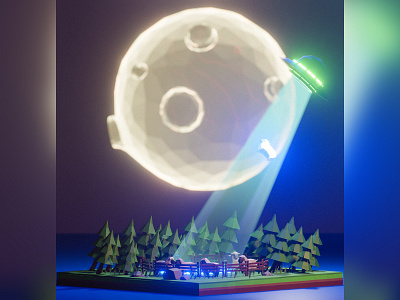 Sheep51 3dillustration blender blender 3d blender3dart illustration isometric isometric art low poly lowpoly lowpolyart sheep ufo