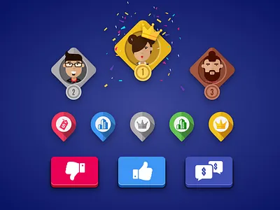 Streetholder/ Game UI set branding button game game art game asset game assets game ui icons illustration isometry leaderboard mobile game ui mobile ui ui vector