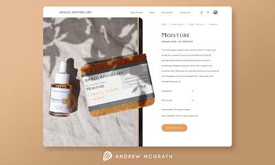 Apollo Apothecary ecommerce figma photoshop ui uxui