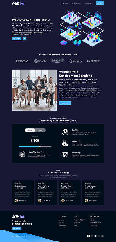 Dark UI Landing Page Design branding dark dark theme dark ui design figma illustraion illustration mockup typography ui ui ux ui design uidesign uiux userinterface ux uxdesign web