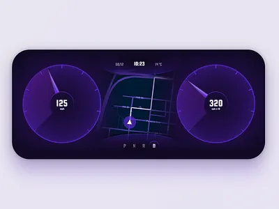 Automotive digital dashboard automotive car cockpit concept dark theme dashboard dashboard ui electric car interface navigation