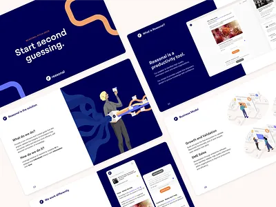 Reasonal deck berlin brand design brand identity branding deck deck design design illustration logo product product design startup ui vector