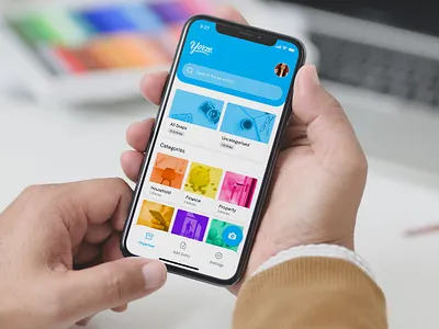 Filing App Home Screen agency app design files filing marketing mobile responsive ui ux