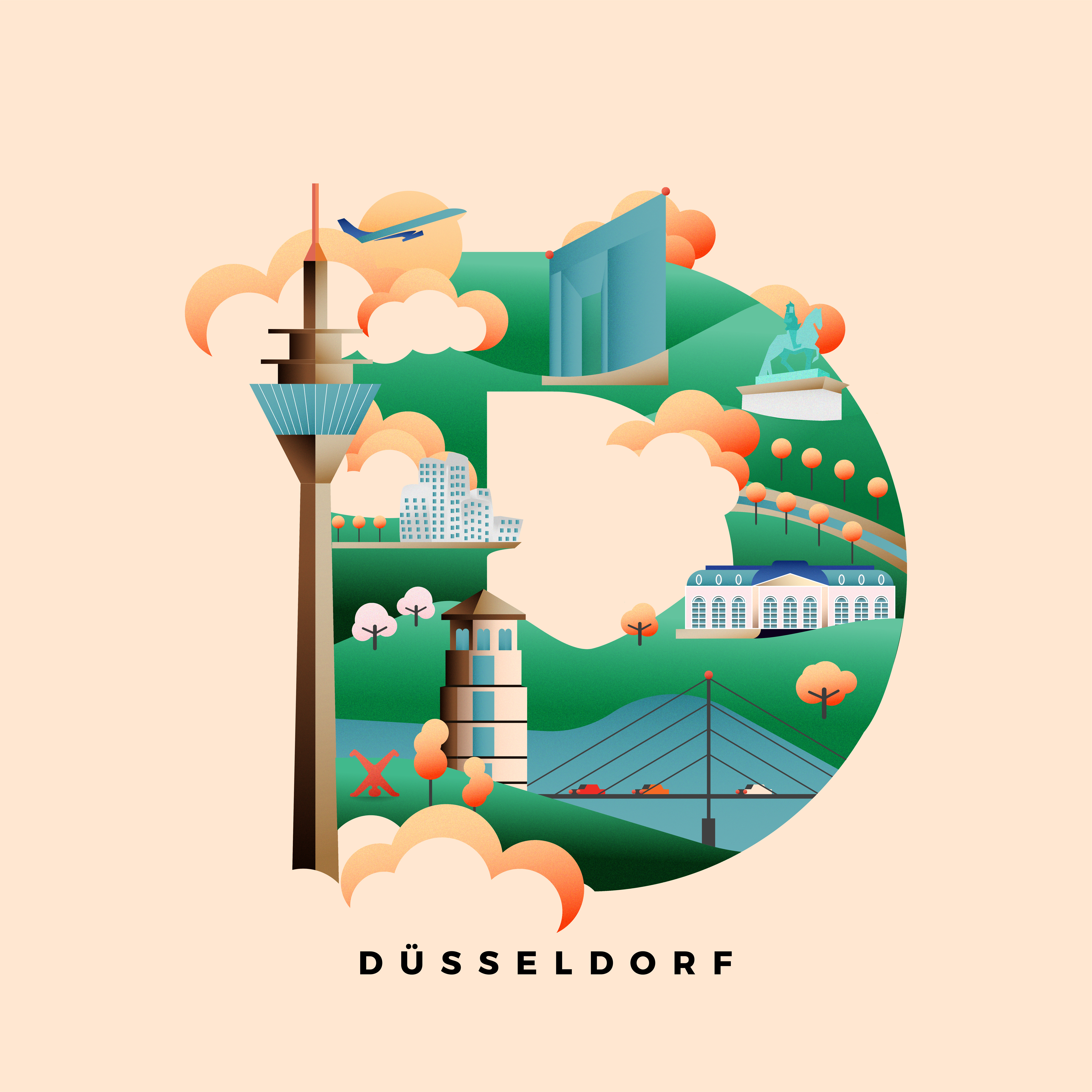 Example of Düsseldorf