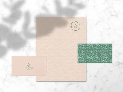 Roofgarden brand branding design logo logo design minimal minimalist modern