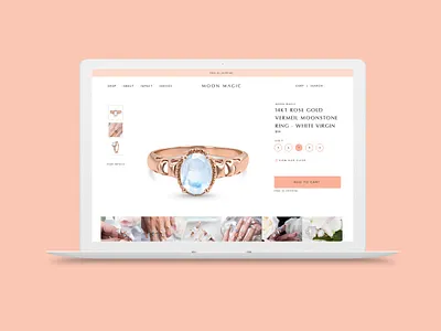 Moon Magic brand branding classic design elegant feminine minimalist modern pretty ui