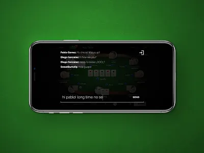 Poker App Players Communication app application gui icon interface ios iphone mobile ui ux