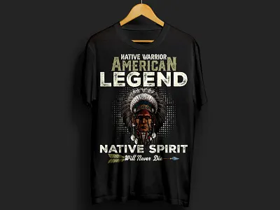 NATIVE AMERICAN T-SHIRT american americans app boho branding design flat icon illustration logo natiev amirican native natives old old natives type typography ui ux vector