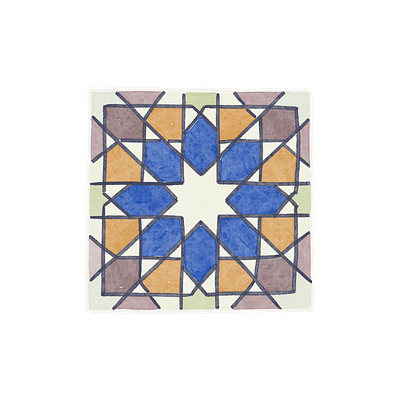 Tiles Of Alfama, Lisbon alfama blue cream digitial drawing editorial illustration illustration lisbon orange pattern portugal purple tiles travel travel art