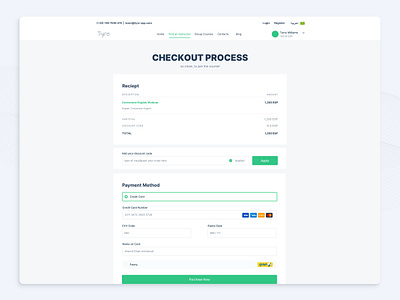 Checkout Page at Tyro checkout design minimal payment payment method web webdesign