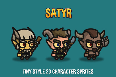 Free Satyr 2D Sprites 2d character fantasy fantasy game game assets gamedev indie game platformer rpg sprite sprites