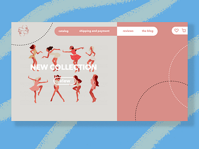Apparel Store Website art branding design flat logo minimal ui vector web website