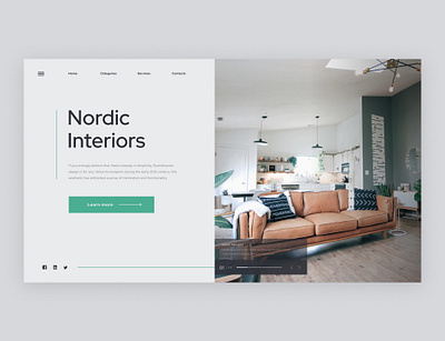 Minimal website for scandinavian interiors clean interior minimal minimalisic modern nordic page scandinavian simple sleek ui ui design ux ux design uxui vintage web webdesign website website design