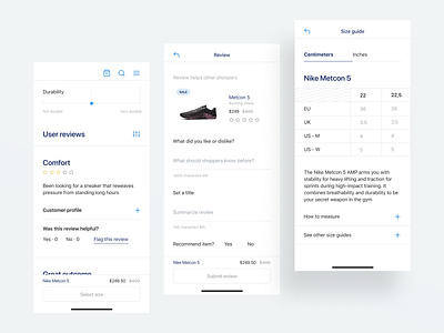 Visual exploration adding a review commentary e commerce reviews shoes size guide sizes