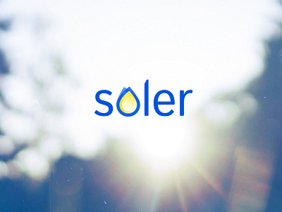 Soler branding design drop heating logo minimalism solar solar energy soler sun system