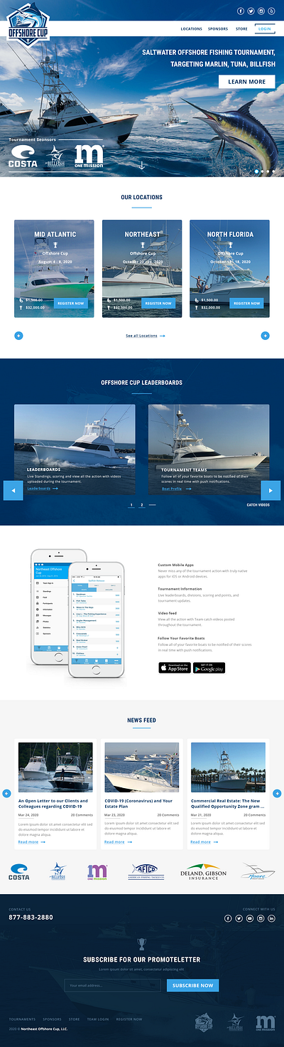 Fishing Tournaments branding design sport tournament webdesign