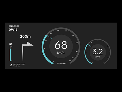 daily UI #034 - Car Interface 034 car interface daily daily ui dark ui ui
