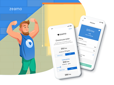 Zeamo app app design dev development device mobile ui ux vector web