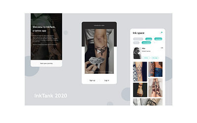 INKTANK redesign 2020 app branding product tattoo ui ux