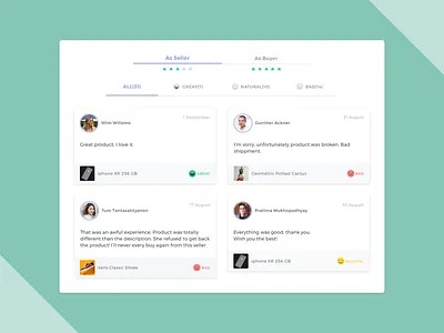 Customer Feedback buyer design feedback feedback form interface product seller ui ux user web web design