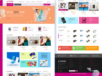 ISTANTANE Professional Printing Mockup Design design designer graphic design home page landing design landingpage mockups ui ui design ux web design