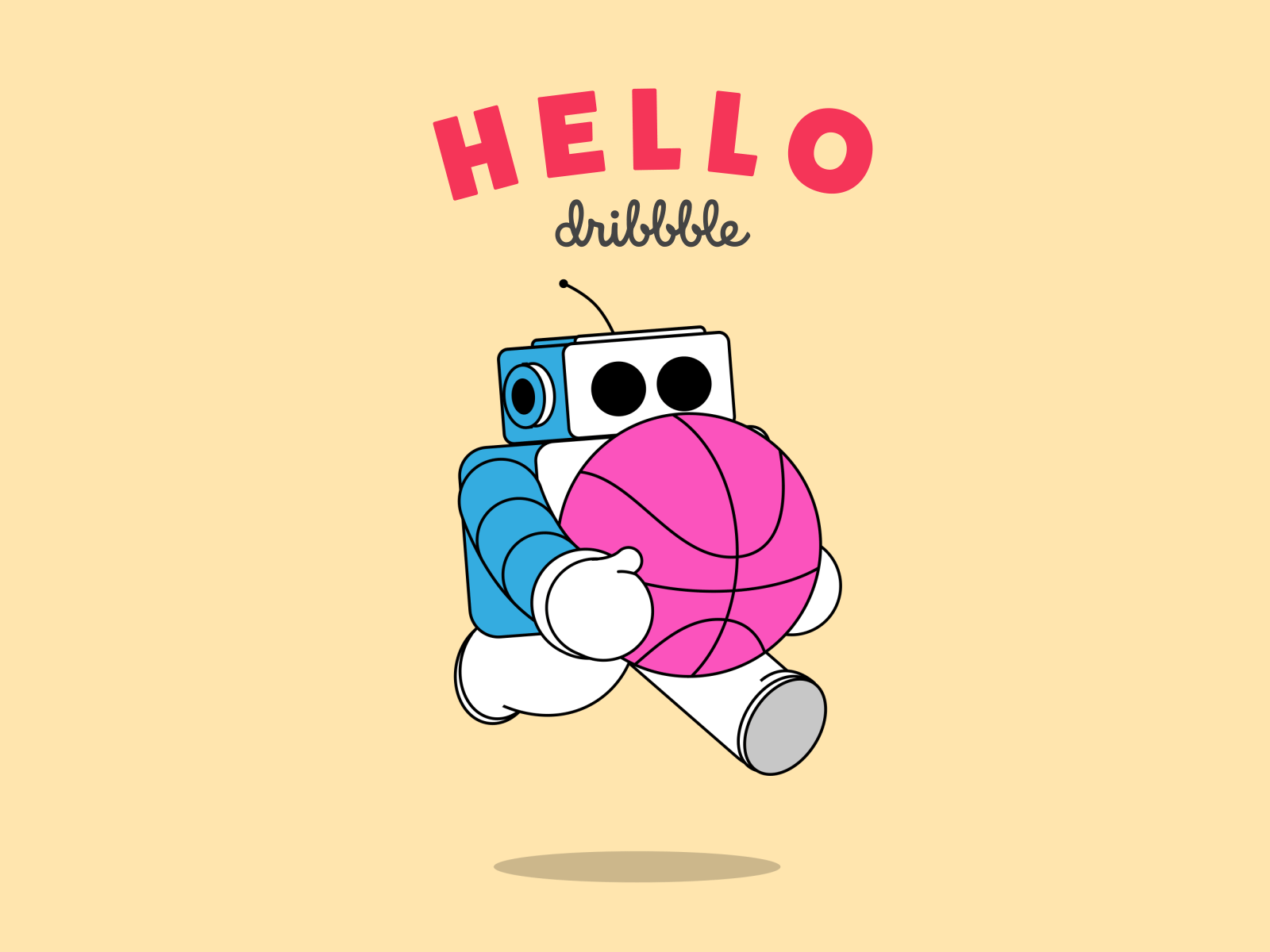The 1st shot after effects animation character animation debut shot illustration robot