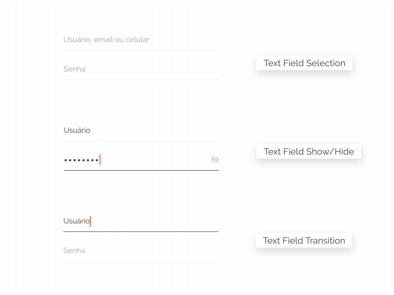 Comida Veg - Text Fields 2d animation interactivity microinteraction text textfield