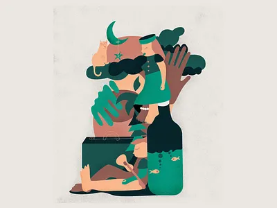 La luna de la noche adobe illustrator adobe photoshop design graphic graphic art graphic design illustration illustrator lietuva lithuania photoshop